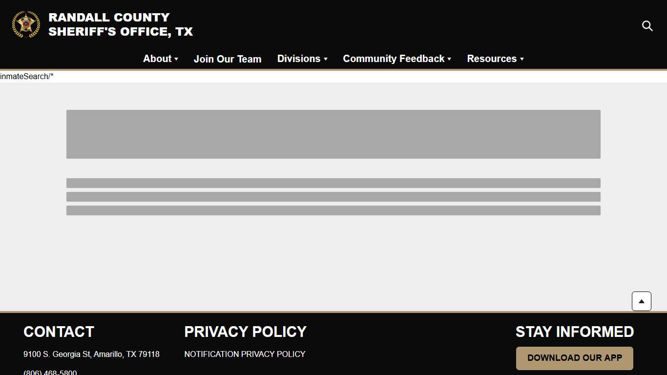Jail Roster | Randall County Sheriff's Office, TX