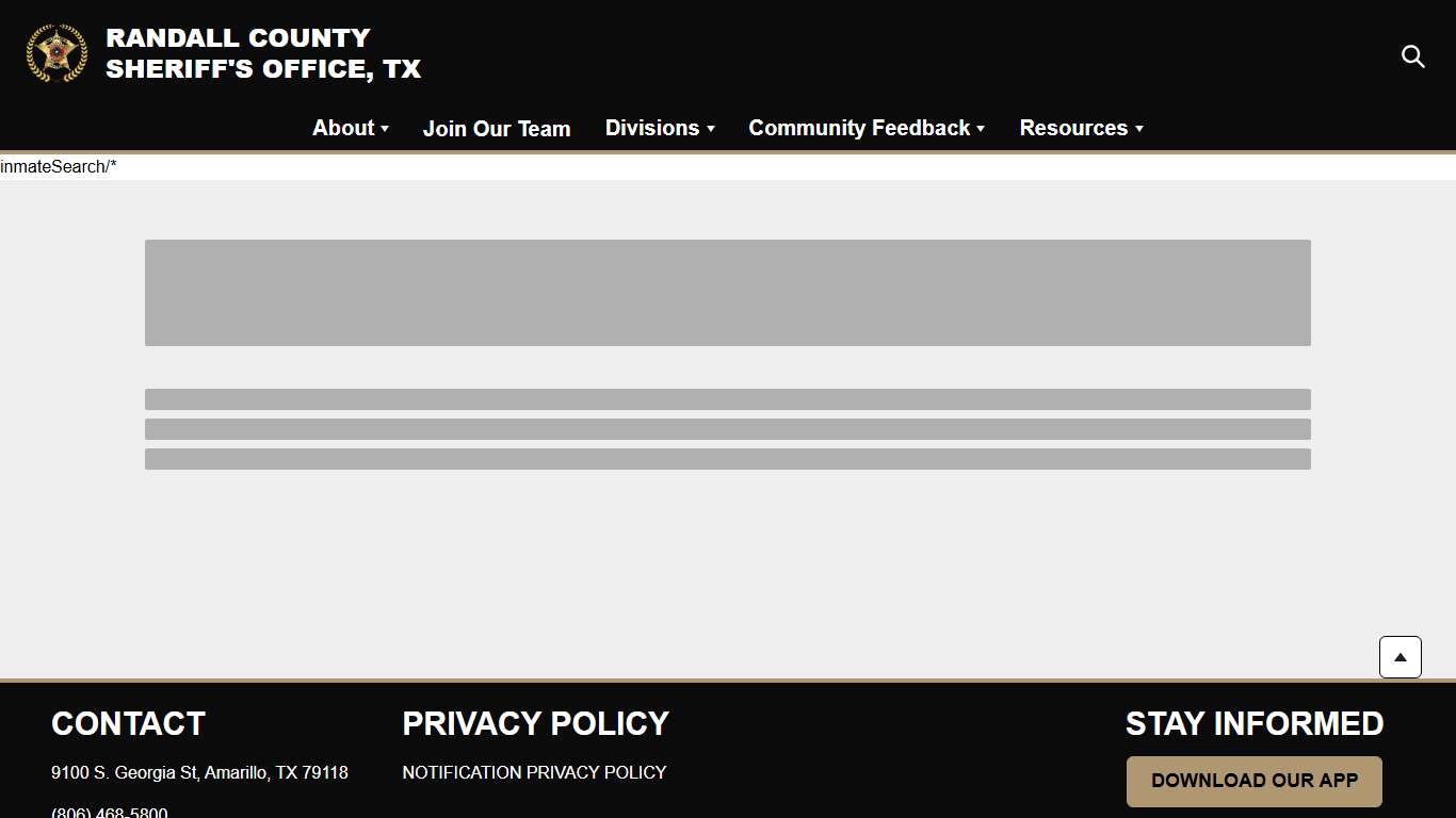 Jail Roster | Randall County Sheriff's Office, TX